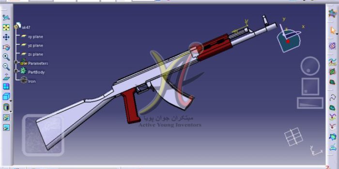 مدلسازی-اسلحه AK47 -