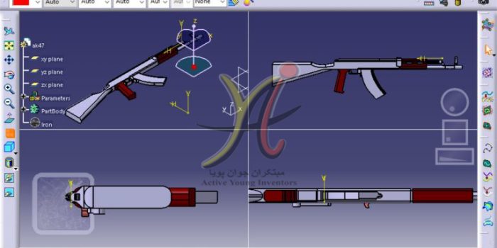 مدلسازی-اسلحه AK47